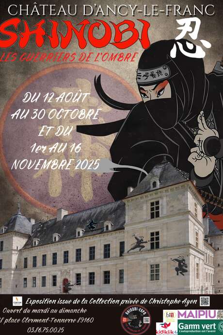 Exposition "SHINOBI - Les Guerriers de l'Ombre"