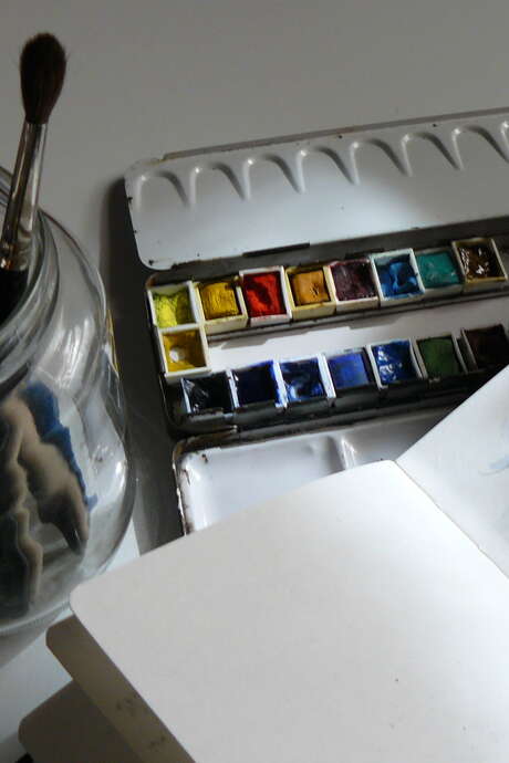 Rando-croquis et peinture