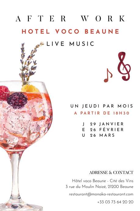 Afterwork à l'Hôtel voco Beaune - Cité des Vins