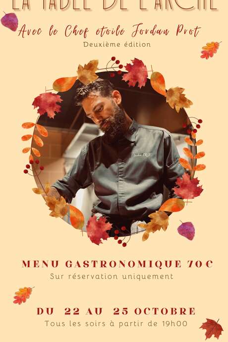 La Table de l'Arche avec le Chef étoilé Jordan Prot