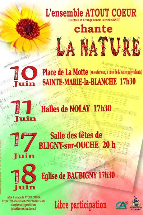 La chorale Atout Cœur chante la nature