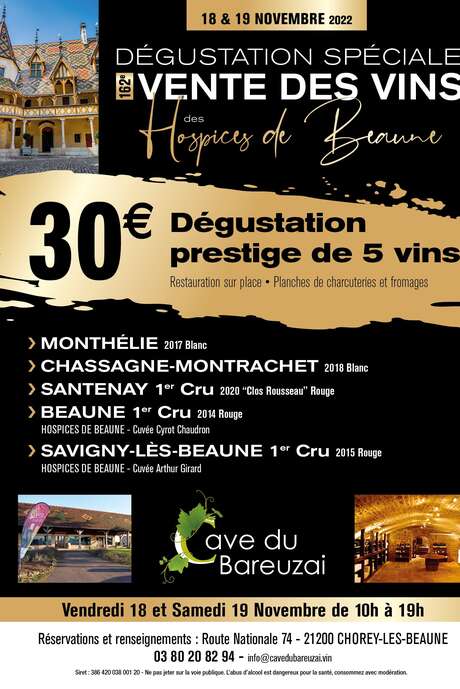 Cave du Bareuzai : Dégustation Spéciale Vente des Vins des Hospices de Beaune 2025
