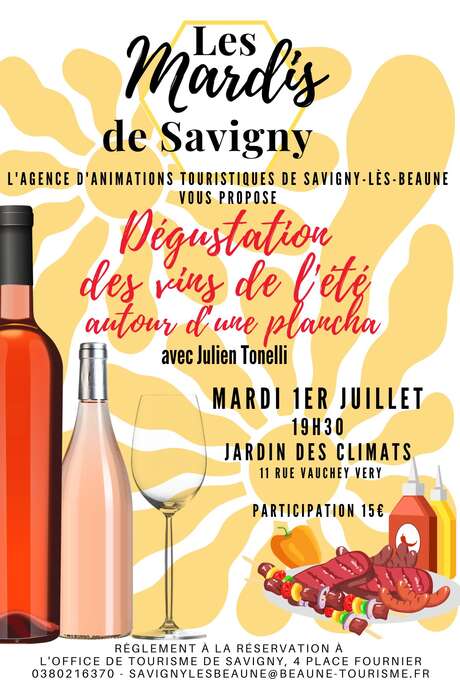 Les Mardis de Savigny - Dégustation des vins de l'été