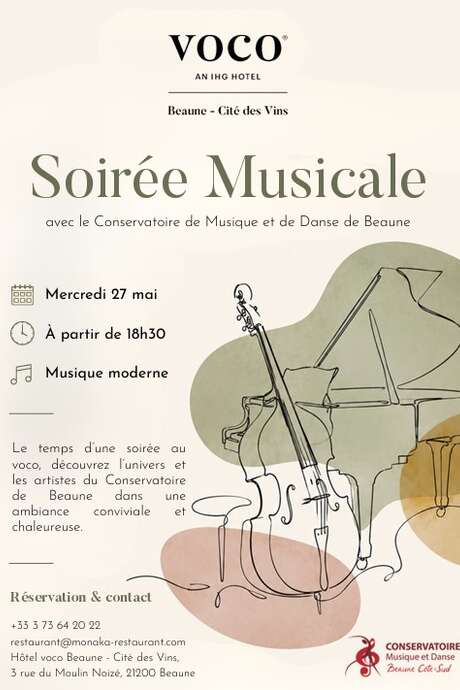 Soirée Musicale avec le Conservatoire de Musique et de Danse de Beaune