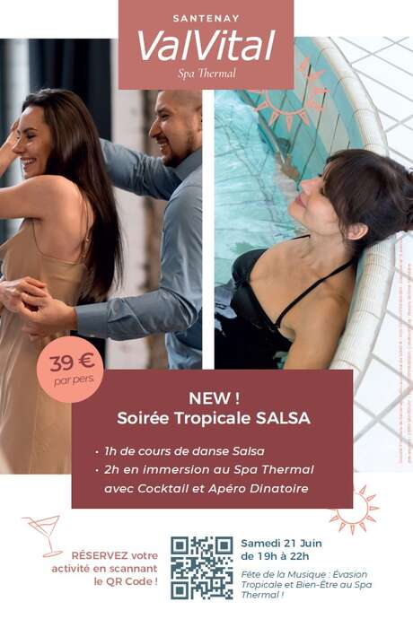 Soirée tropicale salsa aux thermes de Santenay