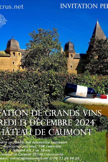 DÉGUSTATION DE GRANDS CRUS AU CHÂTEAU DE CAUMONT