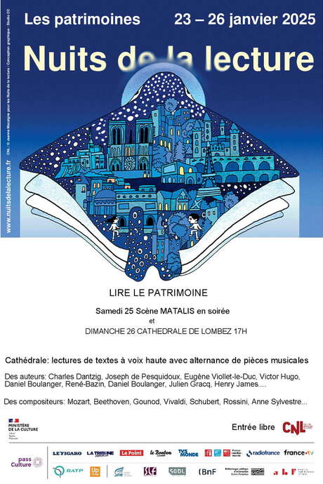 NUIT DE LA LECTURE À LA CATHÉDRALE DE LOMBEZ