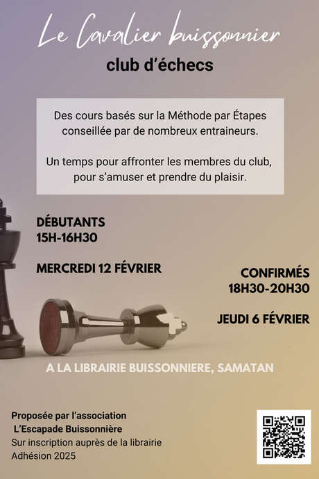 CLUB D’ÉCHECS POUR JOUER ET STIMULER SON CERVEAU