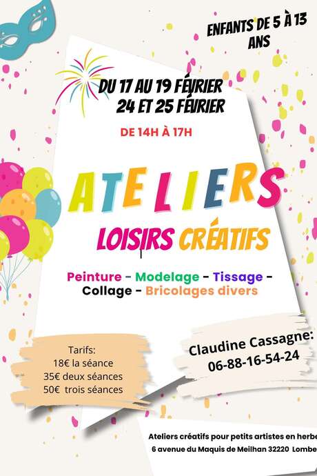 ATELIERS LOISIRS CRÉATIFS