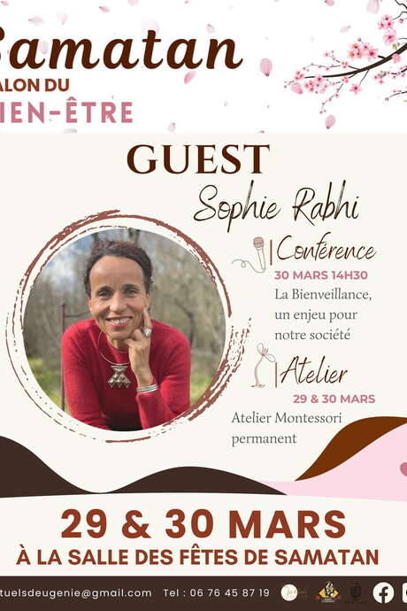 CONFÉRENCE AU SALON DU BIEN ÊTRE ET DES MÉDECINES DOUCES DE SOPHIE RABHI