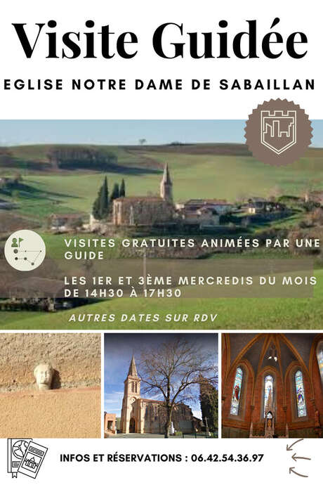 VISITE GUIDÉE ÉGLISE NOTRE DAME DE SABAILLAN