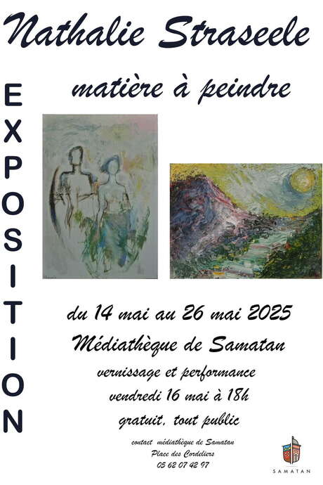 EXPOSITION : MATIÈRE A PEINDRE DE NATHALIE STRASEELE