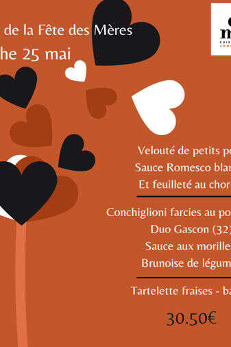 MENU FÊTE DES MÈRES AU RESTAURANT CHEZ MAMÉ
