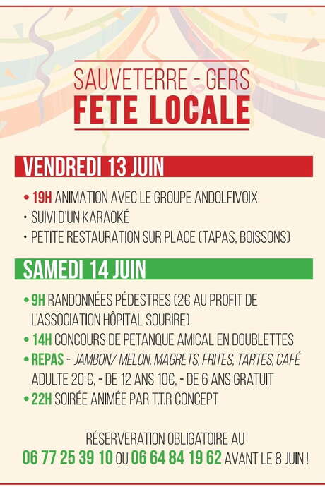 FÊTE LOCALE DE SAUVETERRE