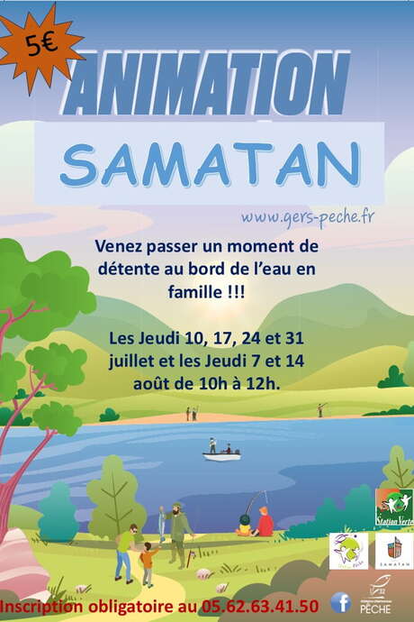 ANIMATION PÊCHE AU LAC DE SAMATAN