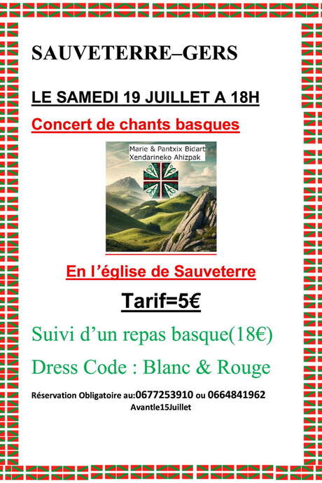 CHANTS BASQUES ET REPAS