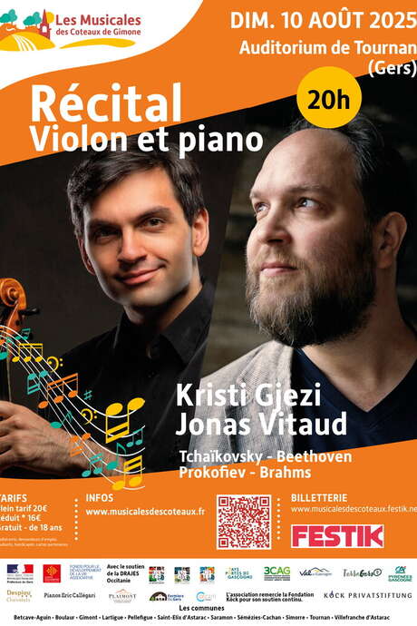 RÉCITAL VIOLON ET PIANO RÉCITAL VIOLON ET PIANO