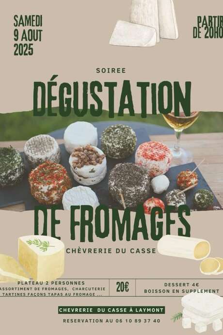 SOIRÉE DÉGUSTATION DE FROMAGES