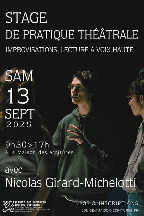 STAGE DE PRATIQUE THÉÂTRALE