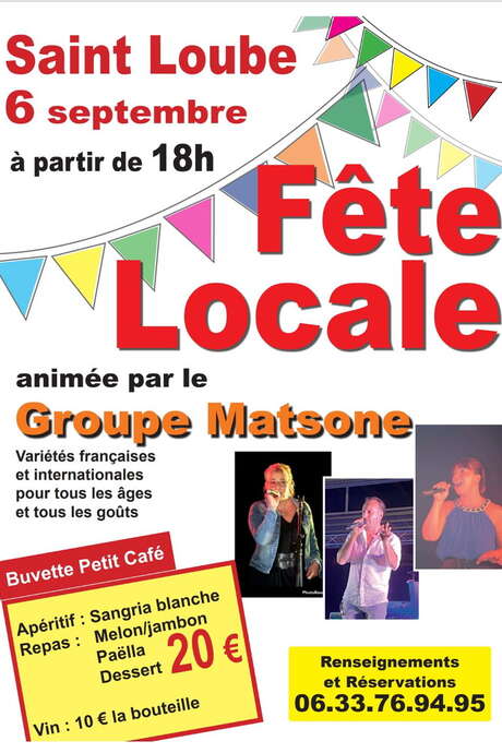 FÊTE LOCALE À SAINT LOUBE