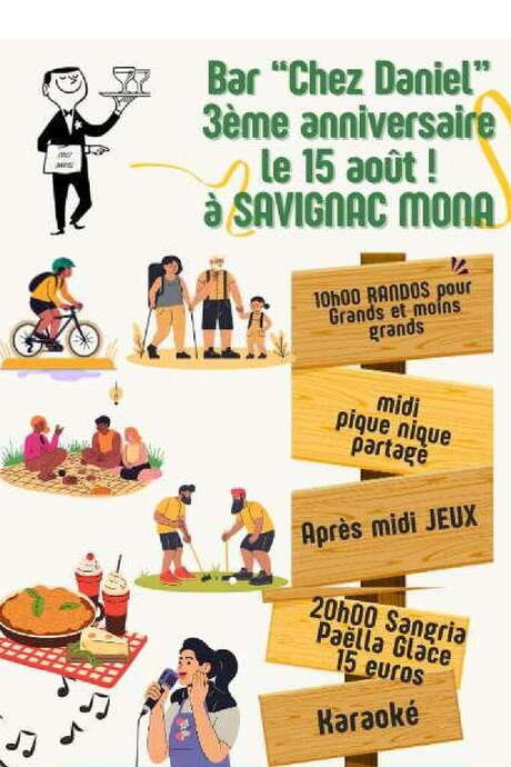 ANNIVERSAIRE CAFÉ ASSOCIATIF "CHEZ DANIEL"