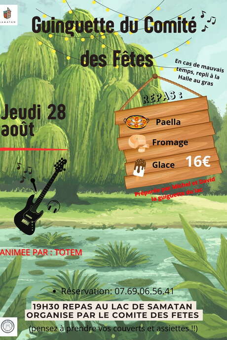 SOIRÉE GUINGUETTE AU LAC DU COMITÉ DES FÊTES