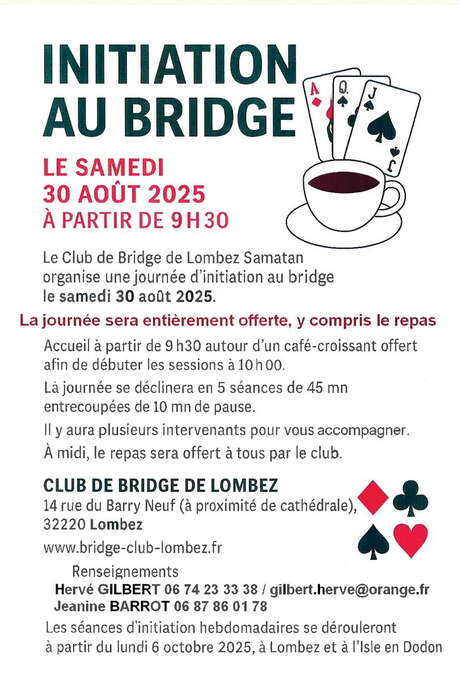 INITIATION AU BRIDGE A LOMBEZ