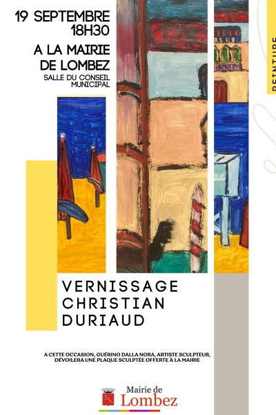 VERNISSAGE CHRISTIAN DURIAUD