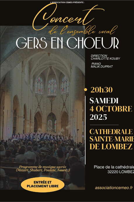 CONCERT ENSEMBLE VOCAL GERS EN CHŒUR