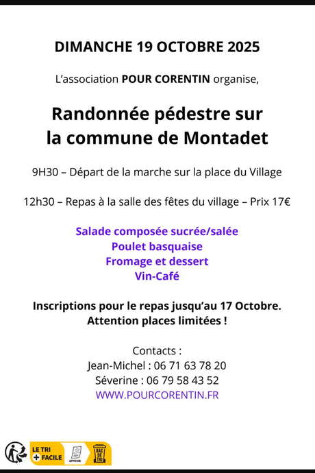 RANDONNÉE PÉDESTRE À MONTADET