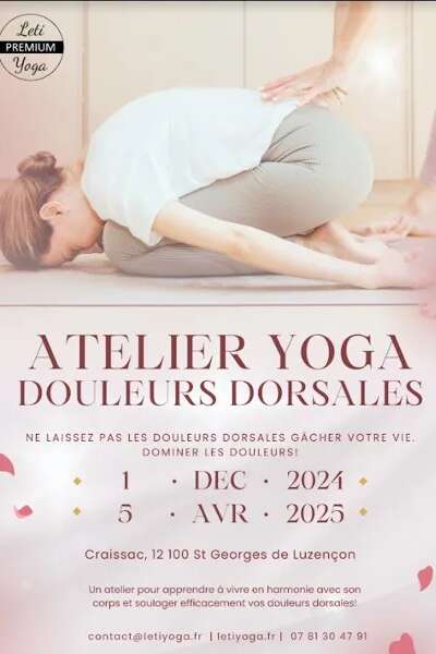 Atelier yoga douleurs dorsales - Leti Yoga