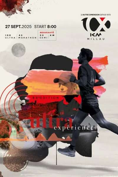 Ultra 100 km, marathon 42km et semi-marathon 23 km de Millau 2025