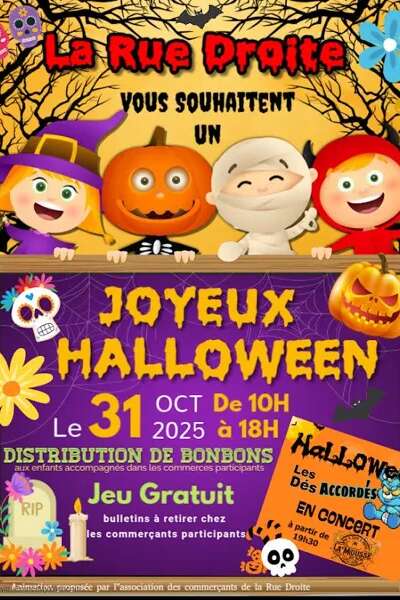 La Rue Droite fête Halloween La Rue Droite fête Halloween