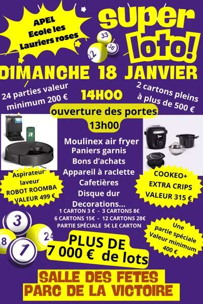 Quine de l'école des lauriers roses de Millau