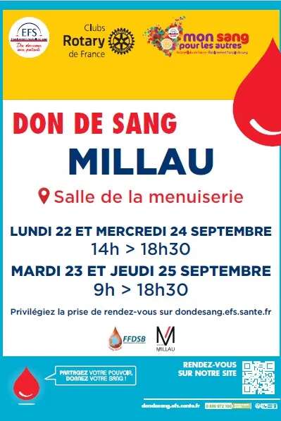 Don du sang 2025 à Millau