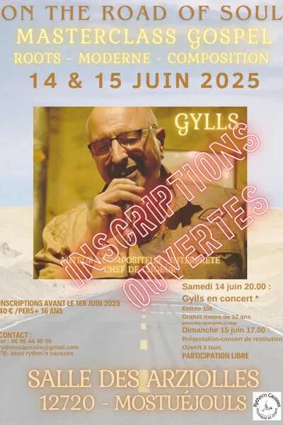 Stage Master class Gospel - Et concert Gylls Grey ( 1ere partie les "Chants Tonnants" de Mostuéjouls)