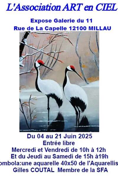 L'Association Art en Ciel expose à la - Galerie du 11 rue de la Capelle
