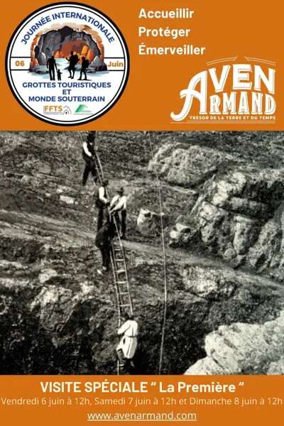 Visite " la Première " - Journée Internationale des grottes - Aven Armand