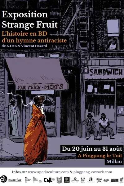 Exposition et animations " Stange Fruit " - Aporia Culture - Espace Ping Pong le Toit