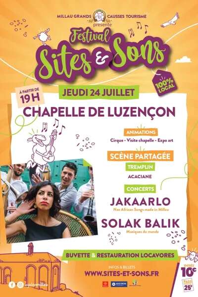 Soirée d'ouverture Festival Sites & Sons 2025 - Chapelle de Luzençon - 24 juillet 2025