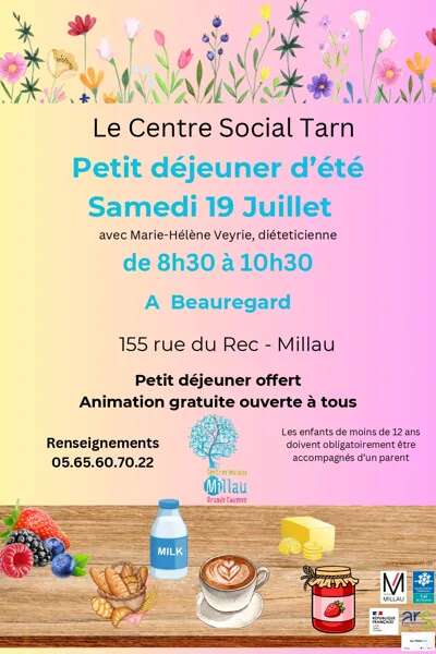 Petit déjeuner d'été - Le Centre Social Tarn