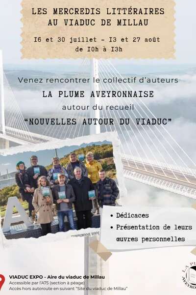 Les mercredis littéraires au Viaduc de Millau autour du recueil de nouvelles autour du Viaduc