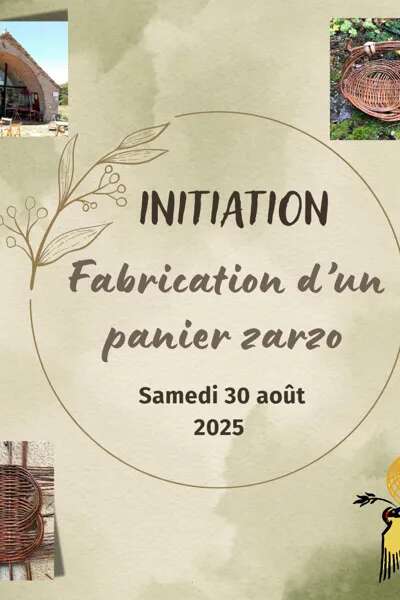 Initiation à la vannerie - fabrication d'un panier Zarzo, L'Oiseau Vanneur