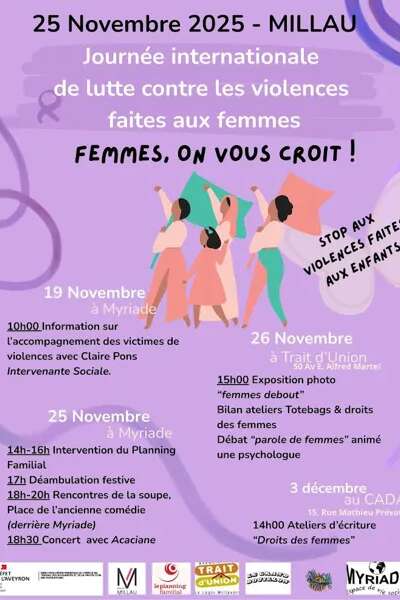 Journées de lutte contre les violences faites aux femmes