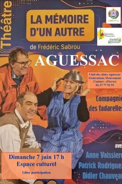 Théâtre " la mémoire d'un autre " de Frédéric Sabrou