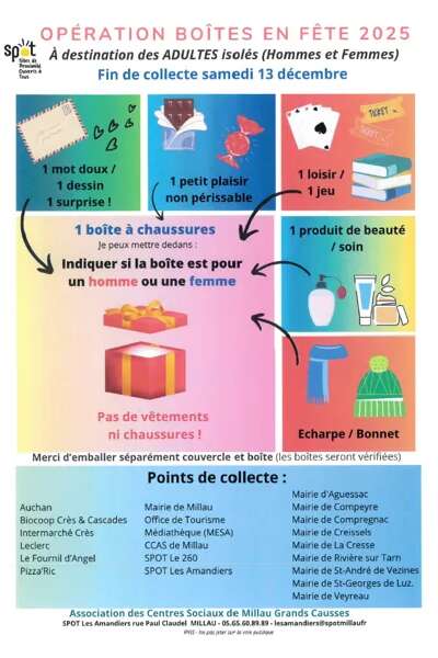 Opération " boites en fête "  2025