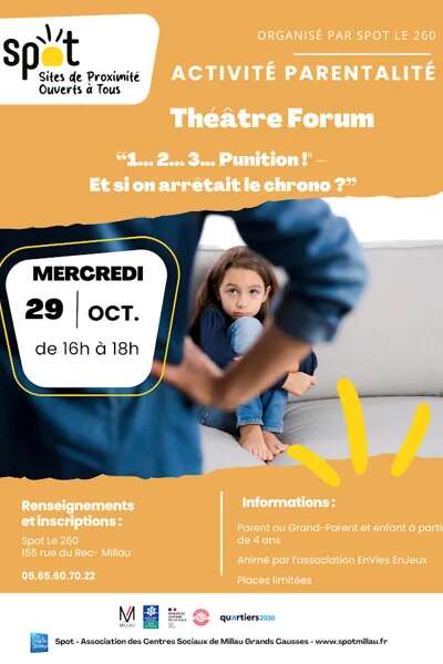 Théâtre forum, " 1, 2, 3 Punitions " - Spot 260