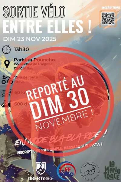 Sortie Vélo – Entre Elles organisée par Le Club Cyclo Millau