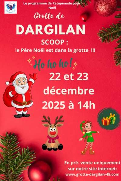 Le Père Noël est dans la grotte !! - Grotte de Dargilan