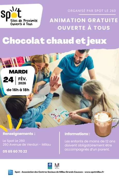 Chocolat chaud et jeux - Spot le 260